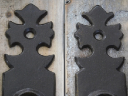 Set of door hardware for room doors - BB72 - from antique iron brown