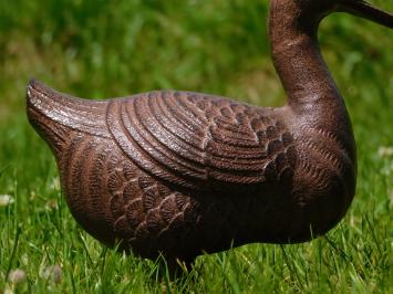 Statue Ente - Gusseisen - Braun