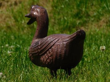 Statue Ente - Gusseisen - Braun