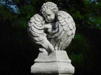 Beeld Engel met Vleugels - 57 cm - Steen
