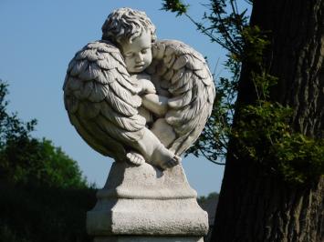 Beeld Engel met Vleugels - 57 cm - Steen