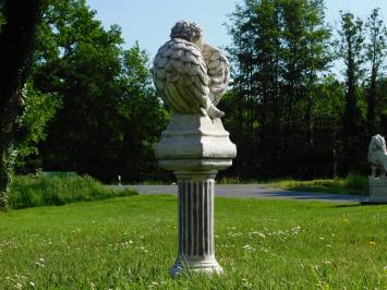 Angel with Wings on Pedestal - 110 cm - Stone