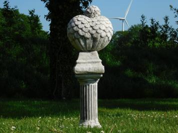 Angel with Wings on Pedestal - 110 cm - Stone