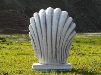 Statue Shell with Seated Angel - Solid Stone