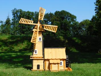 Windmolen met Watermolen - 160 cm - Geïmpregneerd Hout