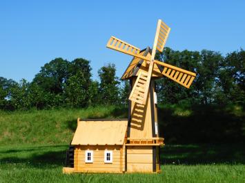 Windmühle mit Wassermühle - 160 cm - Imprägniertes Holz