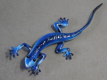 Set of 4 colour geckos - hand-painted - metal