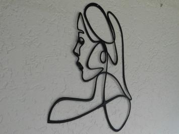 Face of a woman - 50 cm - Outline Wall decoration