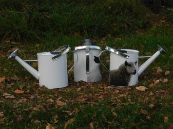 Watering can farm animals - various variations - zinc