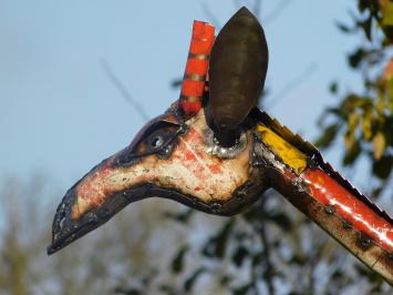 Giraffe „Ember“ - 150 cm - Handgefertigtes Kunstwerk