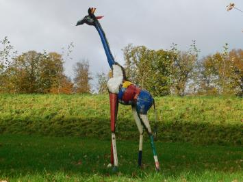 Giraffe Zamu XL - 205 cm - Handgefertigtes Metall Kunstwerk