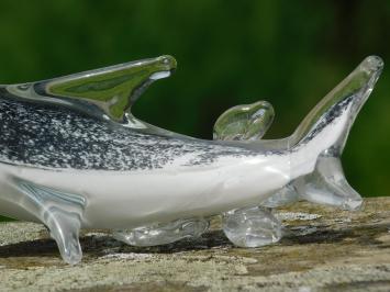 Glass sculpture Shark - In Colour - Glass sculpture