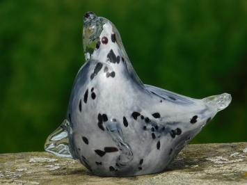 Glazen beeld Zeehond - In Kleur - Glassculptuur