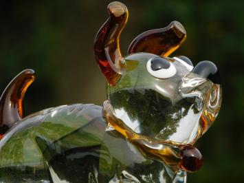 Glas Statue von Hund - 22 cm