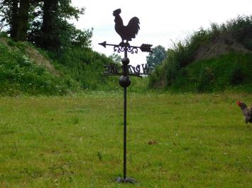 Große Wetterfahne - Gusseisen - Dunkelbraun