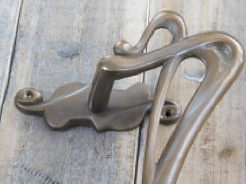 Patina Trekhendel, Art Nouveau handgreep voor de voordeur, messing levering