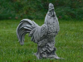 Statue Hahn - Massivstein - Detailliert