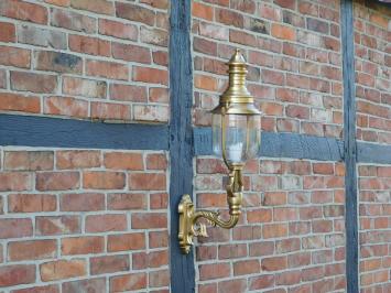 Antique wall lamp - brass/copper - outdoor lighting - nostalgic