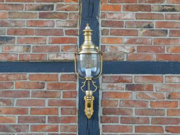 Antique wall lamp - brass/copper - outdoor lighting - nostalgic