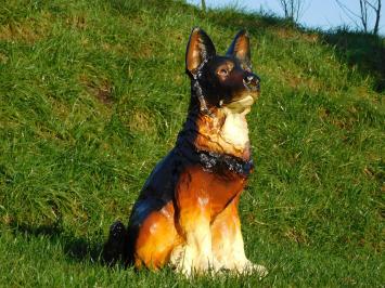 Schäferhund in Farbe - 60 cm - Polystone