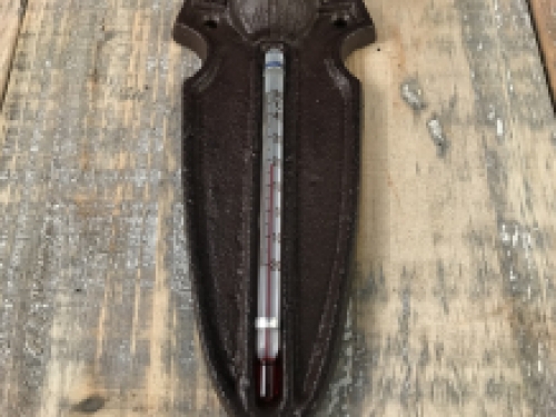 Thermometer with deer head, very nice!