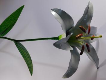 Handmade Lily - White - Metal - Garden Stake - 125 cm