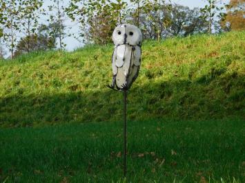 Handmade Owl as Garden Stick - 83 cm - Metal