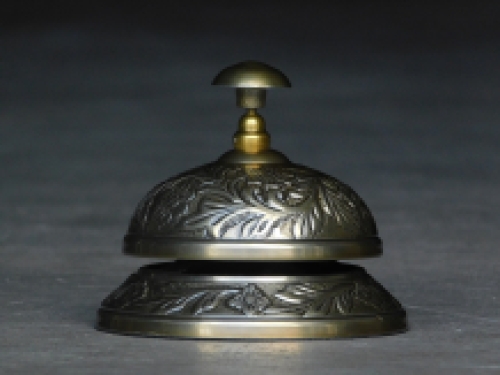 Hotel bell flower - alu - brown brass