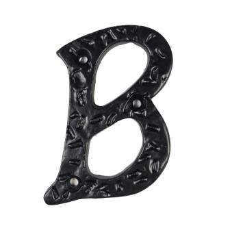 House letter B - Black - Cast iron