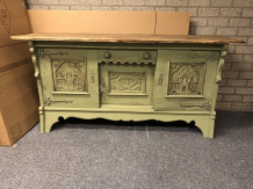 Beautiful medieval castle sideboard with beautiful wood carvings, amazingly beautiful and unique piece!!!