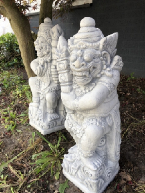 Set of Temple Guards-Gatekeepers, Balinese Warriors