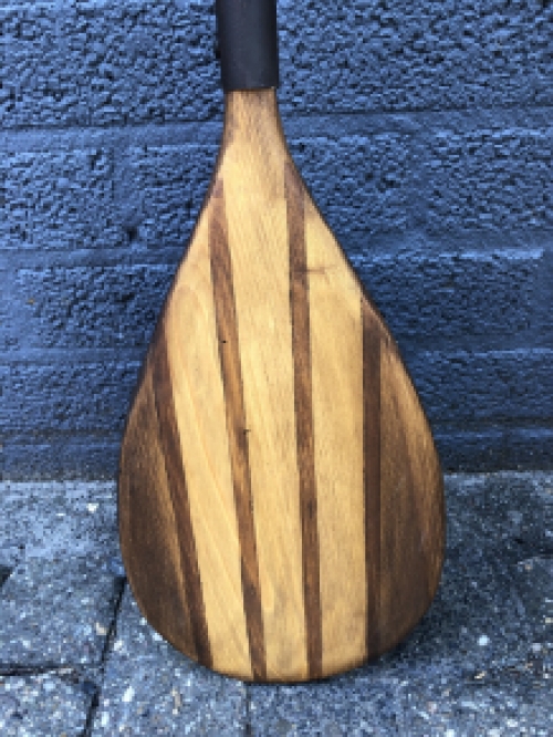 Beautiful wooden rowing paddle, completely handmade.