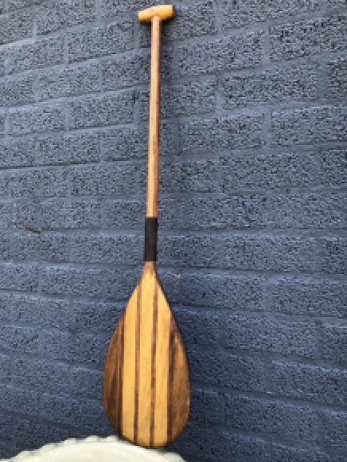 Beautiful wooden rowing paddle, completely handmade.