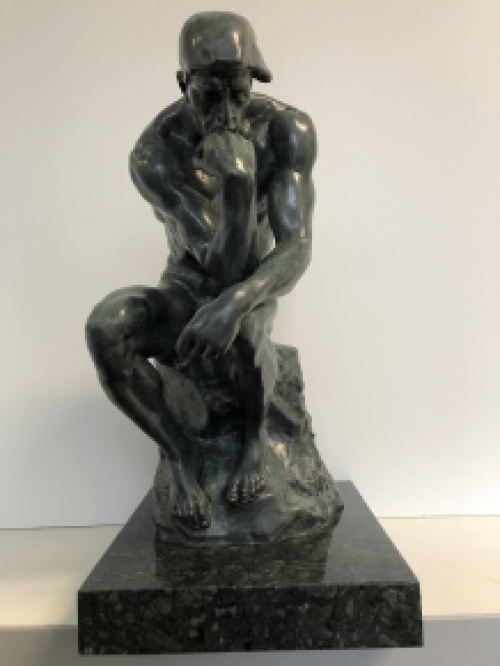 Bronzen sculptuur van De Denker by RODIN, Prachtig beeld!!