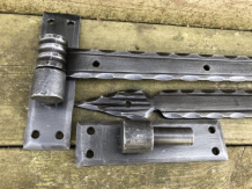 Beautiful heavy forging, solid, elegant large set of hinges, TOP QUALITY!!