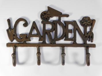 Coat rack GARDEN - 4-Hooks - Cast iron Brown