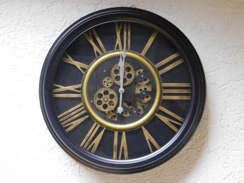 Clock with Roman Numerals - 53 cm - Round - Metal