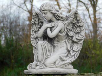 Statue Kneeling Angel - Stone - Detailed