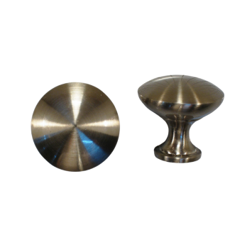 Knop Rond - 30mm - RVS-look