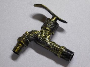 Ornamental Water Tap - Brass - Rosette included