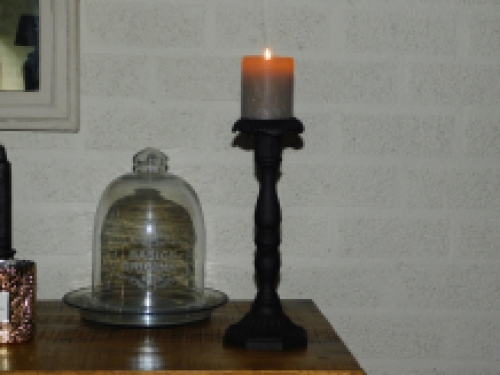 Candle stand anthracite - cast iron