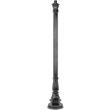 Lampenmast - 160 cm - Schwarz - Alu