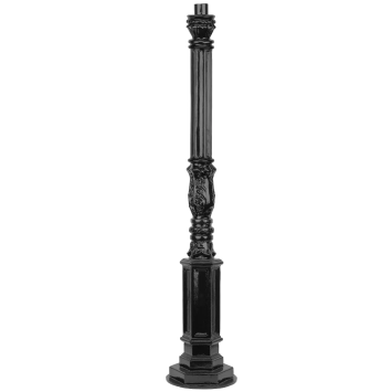 Lamp post - 113 cm - Black - Alu