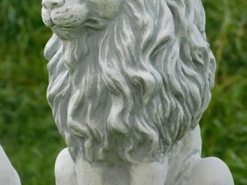 Set Lions of Stone - Left and Right - Garden Statues