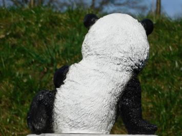 Statue Leaning Panda - Polystone - in Colour