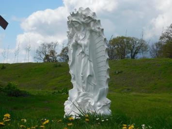 Forsy Maria Statue mit Engeln - Polystone - Creme und weiß