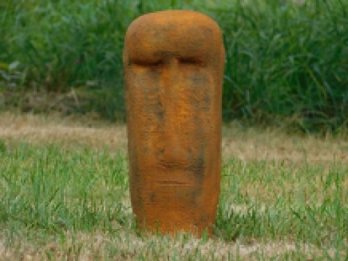 Moai statue in oxide - full stone