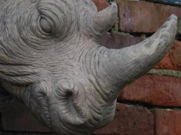 Head rhino XL - polystone - wall decoration