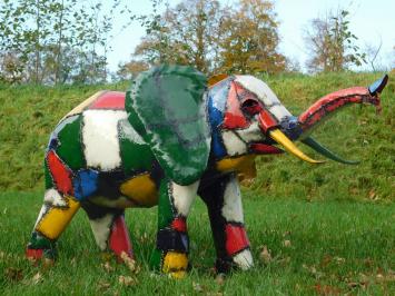 Statue Elefant - 115 cm - Handgefertigtes Kunstwerk