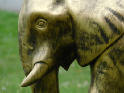 Beeld olifant - goud - polystone